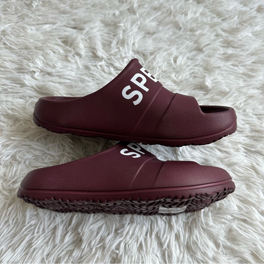 Sperry Mens Windward Float Slide Maroon New In Box Size 4 - Picture 3 of 7